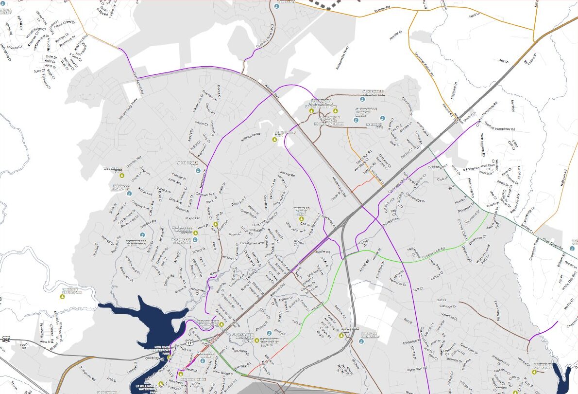 Jacksonville Bicycle Network Map